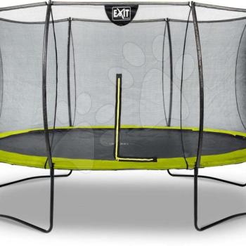 Trambulin védőhálóval Silhouette trampoline Exit Toys kerek 366 cm átmérővel zöld kép