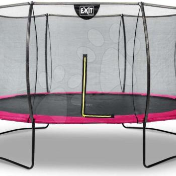 Trambulin védőhálóval Silhouette trampoline Exit Toys kerek 427 cm átmérővel rózsaszin kép