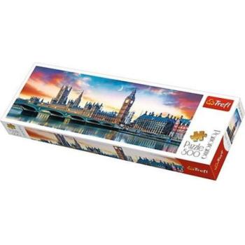 Trefl Big Ben és a Westminster-palota - 500 db-os panoráma puzzle 29507 kép