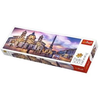 Trefl Piazza Navona, Róma - 500 db-os panoráma puzzle 29501 kép