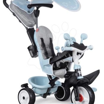 Tricikli és babakocsi egyben fékkel Baby Driver Plus Blue Smoby EVA kerekekkel és intuitív vezérléssel kék 10 hó-tól kép