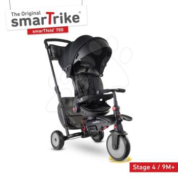 Tricikli és babakocsi összecsukható STR7 Urban 7in1 smarTrike fekete dönthető üléssel TouchSteering EVA kerekekkel 6 hónaptól kép