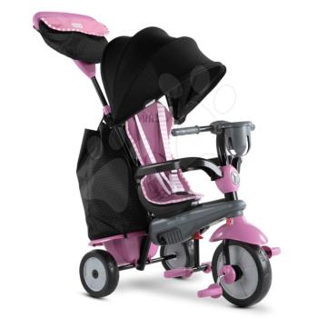 Tricikli Swirl DLX 4in1 Grey&Pink TouchSteering smarTrike lengéscsillapítóval szabadonfutó + UV védelem rózsaszín-szürke 10 hó-tól kép