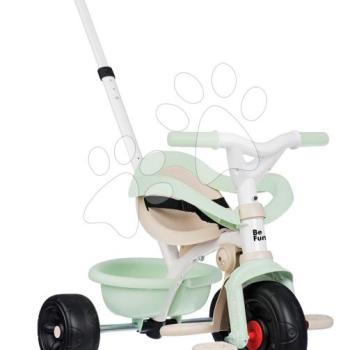 Tricikli szabadonfutó Be Fun Comfort Tricycle Smoby állítható tolókarral és védőkerettel zöld 10 hó-tól kép