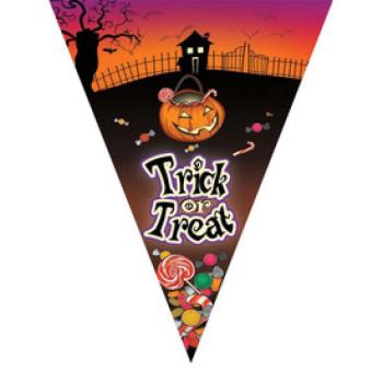 Trick or Treat Halloweeni zászlófüzés 5m kép