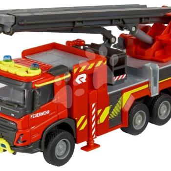 Tűzoltóautó Volvo FMX Truck Fire Engine Majorette kihúzható platform 19 cm kép
