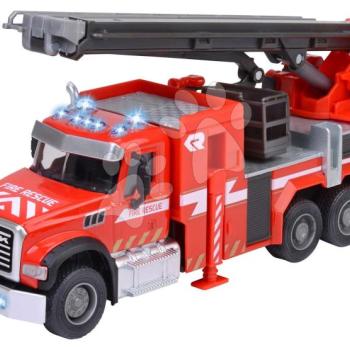 Tűzoltókocsi Mack Granite Fire Truck Majorette fém hanggal és fénnyel 22 cm hosszú kép