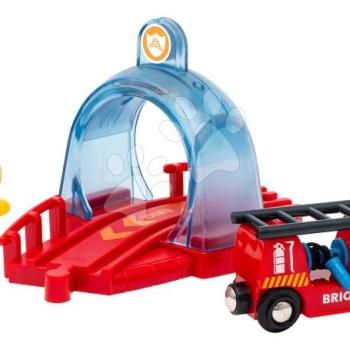 Tűzoltóság interaktív alagúttal Rescue Action Tunnel Kit Smart Tech Sound BRIO tűzoltókocsival 3 évtől BRIO9765 kép