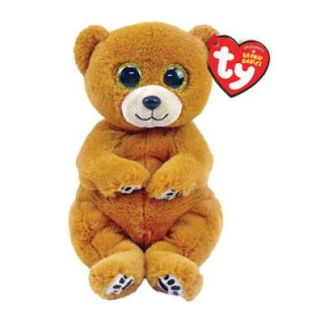 TY: Beanie Babies plüss figura DUNCAN, 15 cm - barna medve (3) kép