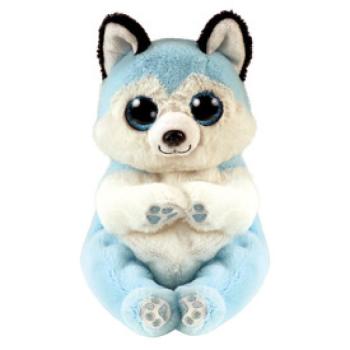 TY: Beanie Babies plüss figura THUNDER, 15 cm - kék husky (3) kép