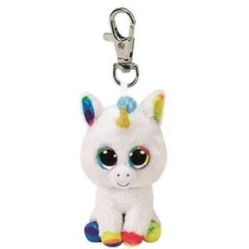 TY Beanie Boos Clip PIXY fehér unikornis plüss 8, 5cm kép