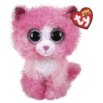 TY: Beanie Boos REAGAN rózsaszín macska 15cm kép