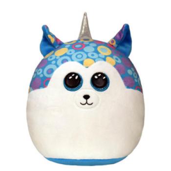 Ty Squish-a-Boos párna alakú plüss figura HELENA, 22 cm - kék husky kép