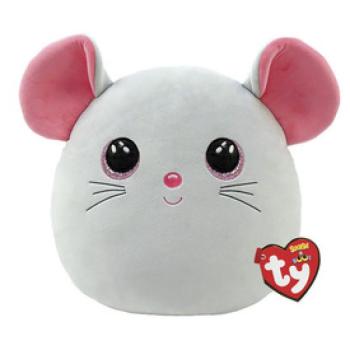 Ty Squishy Beanies párna alakú plüss figura CATNIP, 22 cm - egér kép