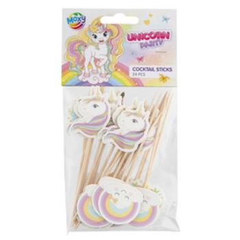 Unikornis parti pálcikák, 9 cm, 24 db kép