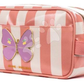 Utazó piperetáska Travel Pouch Butterfly Stripe Jeune Premier ergonomikus luxus kivitel 25*12,5 cm kép