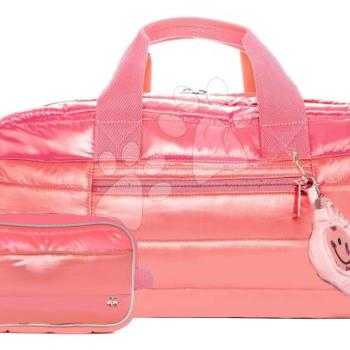 Utazótáska Caroline Weekend Bag Puffer Pink Jeune Premier ergonomikus luxus kivitel 50*25 cm kép