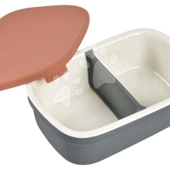 Uzsonnás doboz Ceramic Lunch Box Beaba Mineral Terracota kerámia szürke-narancs BE914006 kép