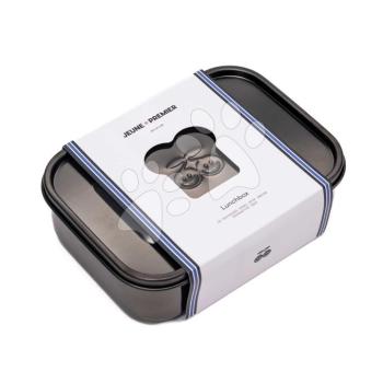 Uzsonnás doboz Lunchbox Black Nickel Jeune Premier 100% rozsdamentes acél luxus kivitel  21*16 cm kép