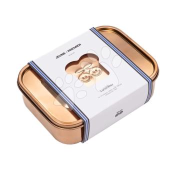 Uzsonnás doboz Lunchbox Rose Gold Jeune Premier 100% rozsdamentes acél luxus kivitel 21*16 cm kép
