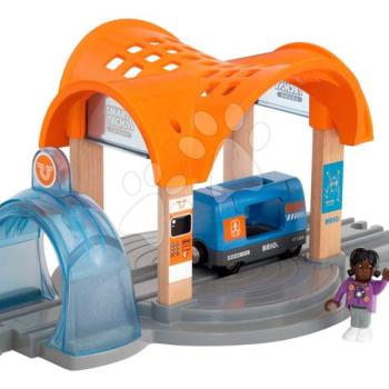 Vasútállomás interaktív alagúttal Smart Tech Sound Station BRIO személyvonattal és figurával 3 évtől BRIO9734 kép