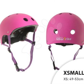 Védősisak Pink smarTrike XS állítható 49-53 méret 11 szellőzőnyílás rózsaszín kép