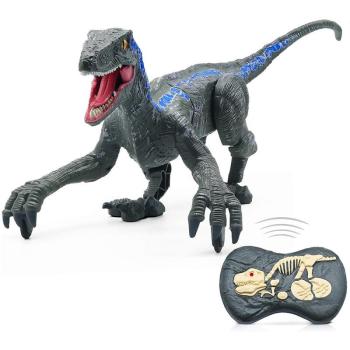 Velociraptor távirányítós játék dínó élethű hanghatásokkal - 45 cm (BBJ) kép
