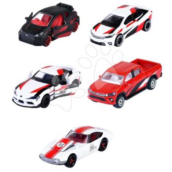 Versenyautók Toyota Racing 5 Pieces Giftpack Majorette fém 7,5 cm hosszú 5 fajta szettben és ajándékcsomagolásban kép