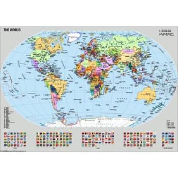 Világtérkép zászlókkal 1000 darabos puzzle kép