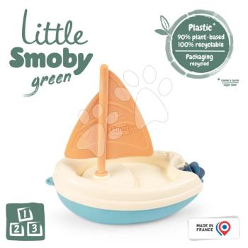 Vitorlás hajó cukornádból Bio Sugar Cane Sailing Boat Little Smoby Green nővényi alapú 100% újrahasznosítható 12 hó-tól kép