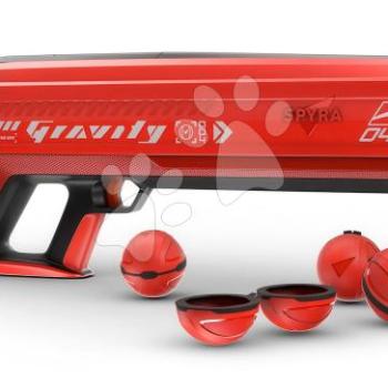 Vízigranát vető színes LED kijelzővel SpyraGravity Red Spyra beépített akkumulátorral USB-C töltővel és 4 vízigranát hatótávolság 16 m kép