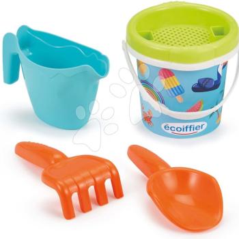 Vödör szett Holidays Bucket 12 cm Écoiffier fagylalt és nyaralás 5 drb 18 hó-tól kép