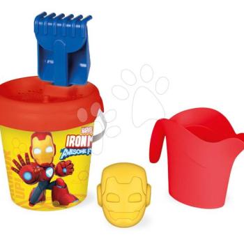 Vödör szett Iron Man Medium Garnished Bucket Smoby locsolókannával 6 részes 18 cm magas 18 hó-tól kép