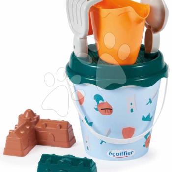 Vödör szett kannával Lovagok Knights Beach Summer Écoiffier 17 cm lapáttal és 2 várfal alakú formával 18 hó-tól kép