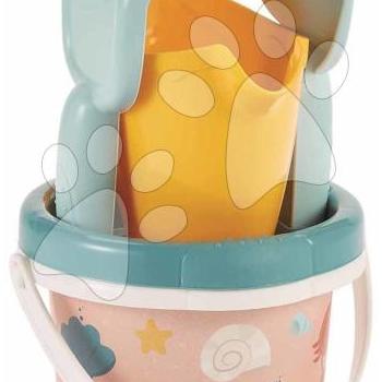 Vödör szett locsolókannával Kagyló Beach Écoiffier és gereblye lapáttal 5 darabos (12 cm magas) 18 hó-tól kép