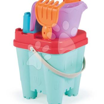 Vödör szett maxi Vár Castle Bucket Summer Écoiffier locsolókannával és formákkal 6 részes 18 hó-tól kép