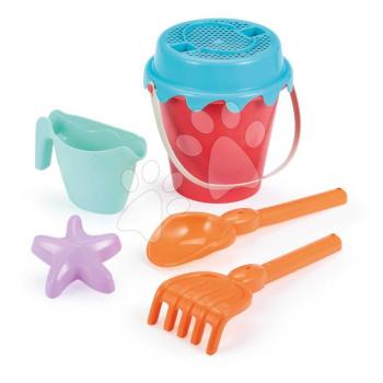 Vödör szett Summer Bucket Écoiffier locsolókannával és formával 6 részes 2 fajta 18 hó-tól kép