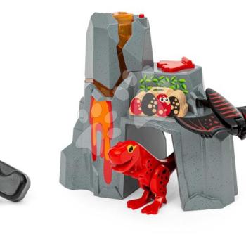 Vulkán füstölő láva-effekttel Dinosaur Erupting Volcano BRIO hanggal fénnyel 2 dínó figurával kép
