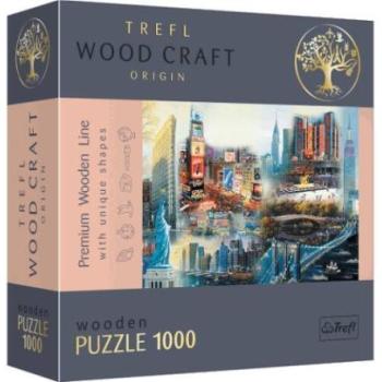 Wood Craft: New York kollázs 1000 db-os prémium fa puzzle – Trefl kép