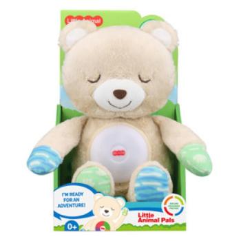 Zenélő, világító plüss maci, 30 cm kép