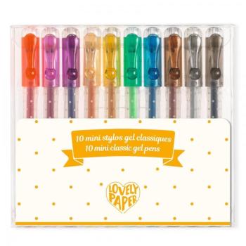 Zselés mini toll készlet - 10 klasszikus színben - 10 mini gel pens classic - DD03785 kép