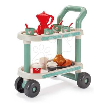 Zsúrkocsi Breakfast 100% Chef Écoiffier teáskészlettel croissanttal és sütivel 22 részes 18 hó-tól kép