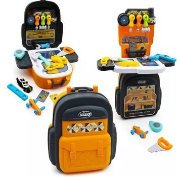 4 az 1-ben 26 részes gyerek barkácskészlet szerszámos bőröndben – kreatív és fejlesztő játék (BBJ) kép