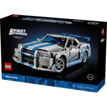 LEGO Technic 42210 2 fast 2 furious nissan skyline gt-r (r34) autó kép