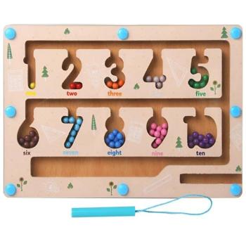 Montessori interaktív mágneses számlabirintus – oktató és fejlesztő játék gyerekeknek (BBJ) kép
