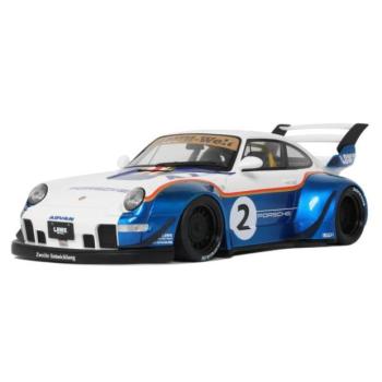 1:18 PORSCHE 911/993 RWB X LIBERTY WALK FEHÉR/KÉK kép
