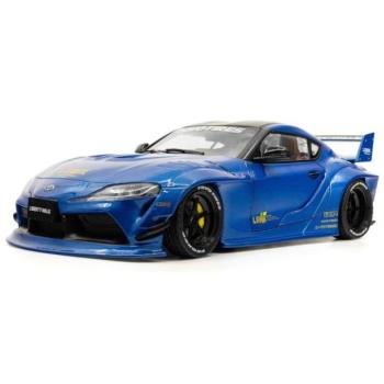 1:18 TOYOTA GR SUPRA LIBERTY WALK BODY KIT KÉK METÁL - SOLIDO kép