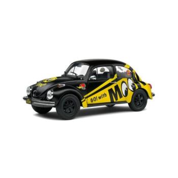 1:18 VOLKSWAGEN BEETLE 1303 KÉTSZÍNES "HOLD" FEKETE/SÁRGA 1974 kép