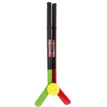 2 db hokiütő műanyag koronggal 70cm kép
