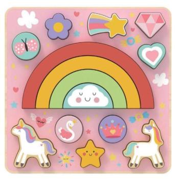 2Kids Toys Egyensúlyozó puzzle Egyszarvú 2 az 1-ben kép